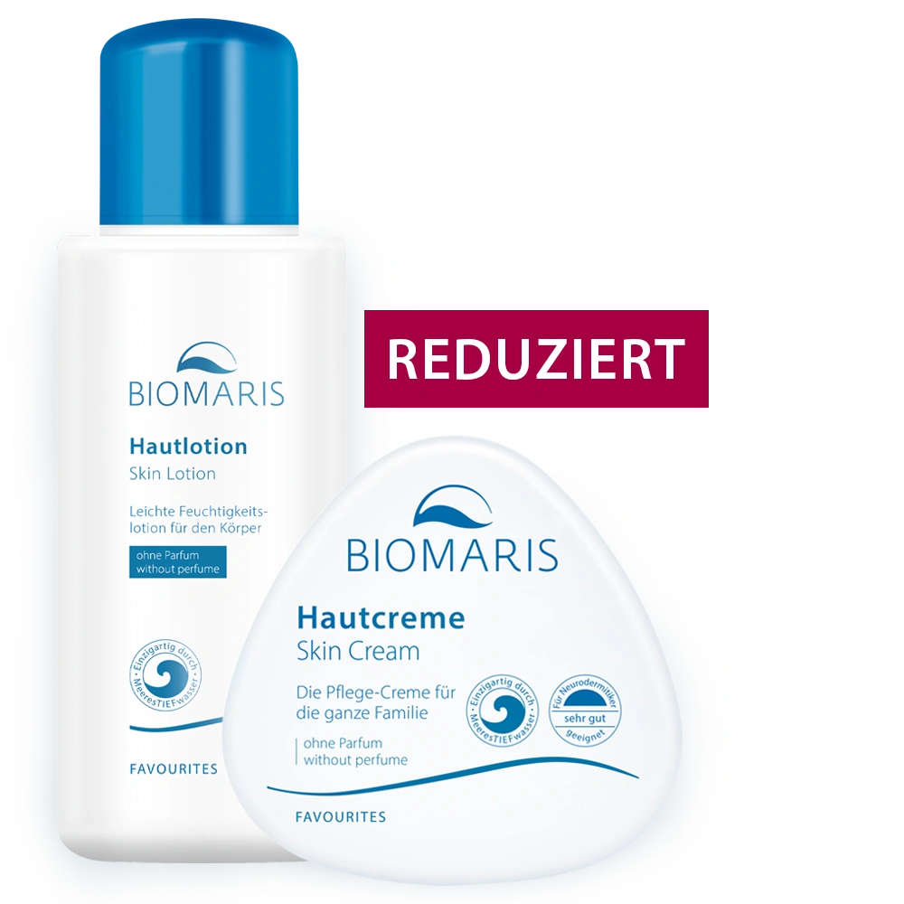 Hautlotion, Hautcreme, Skin Lotion, Skin Cream, Biomaris, Haut Lotion, Skin Lotion, Hautcreme, Körperpflege, reduziert