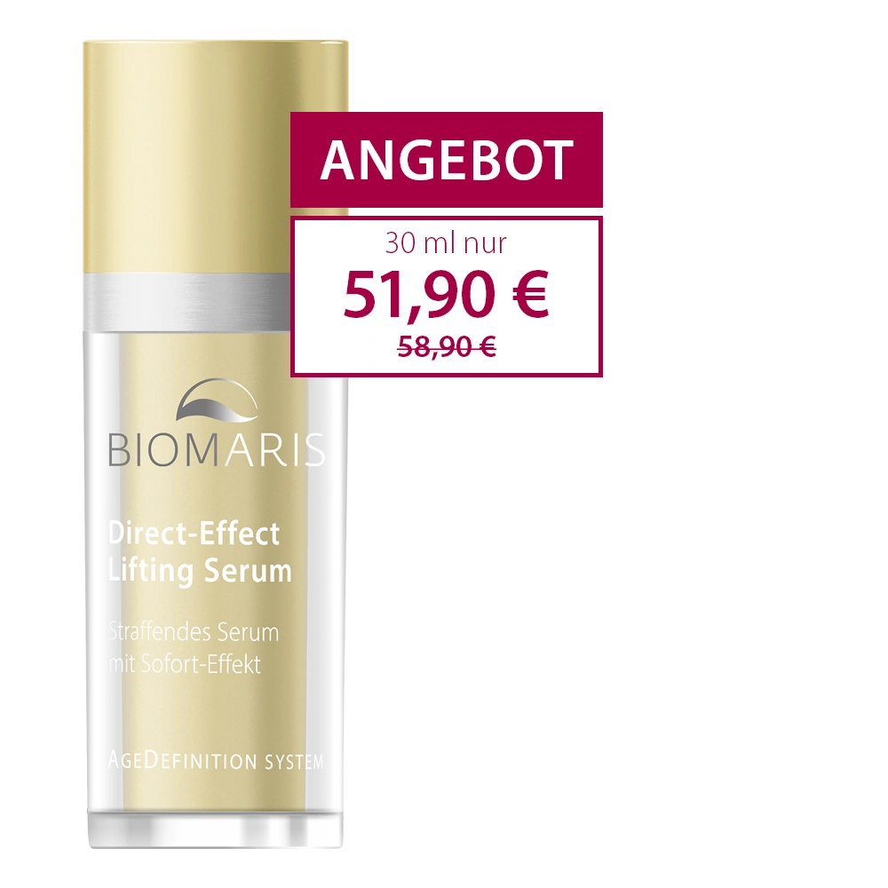 Direct-Effect Lifting Serum in goldfarbenen Pumpspender zum Angebotspreis vom 51,90 €.