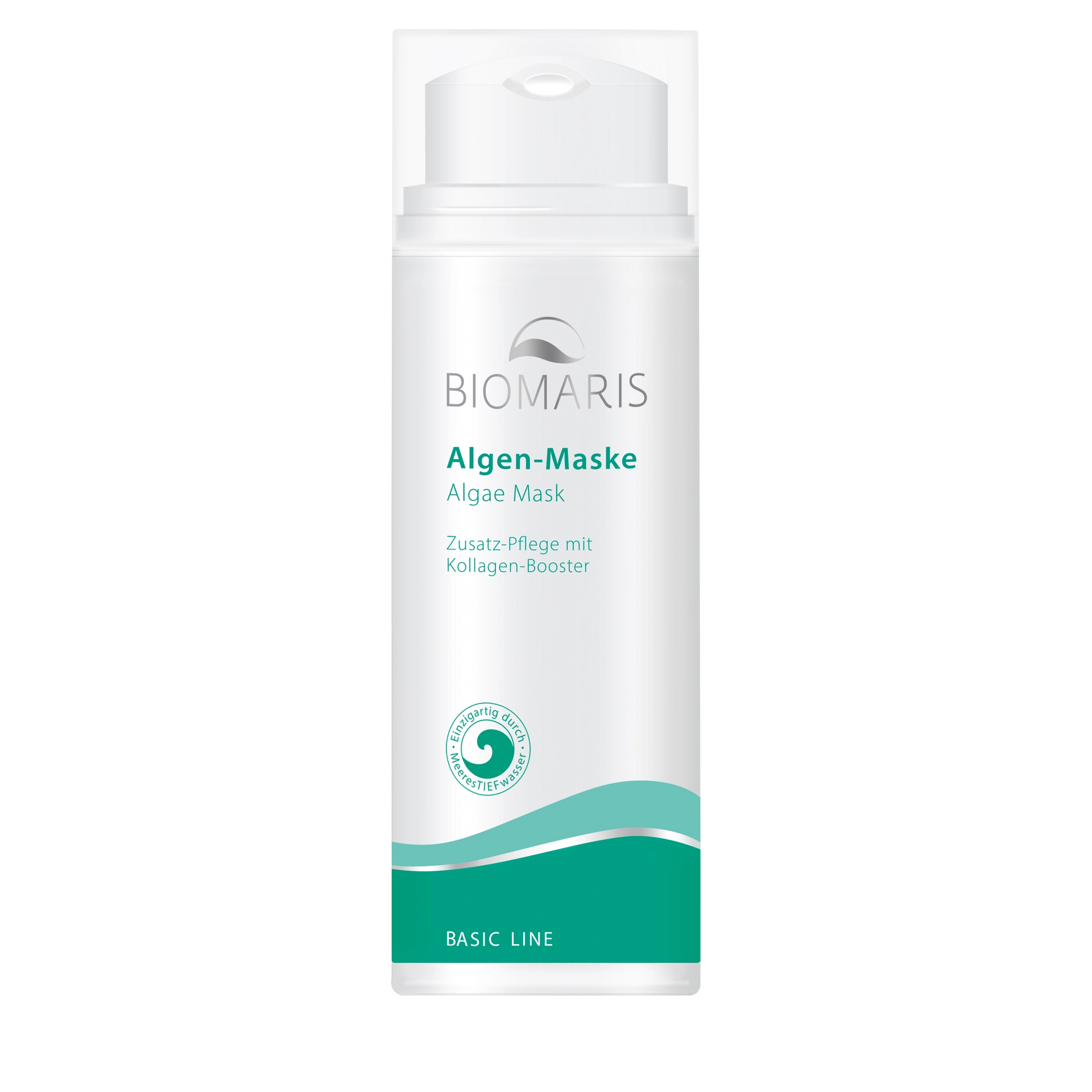 Algen-Maske Algen-Maske mit Kollagen-Booster im Pumpspender
