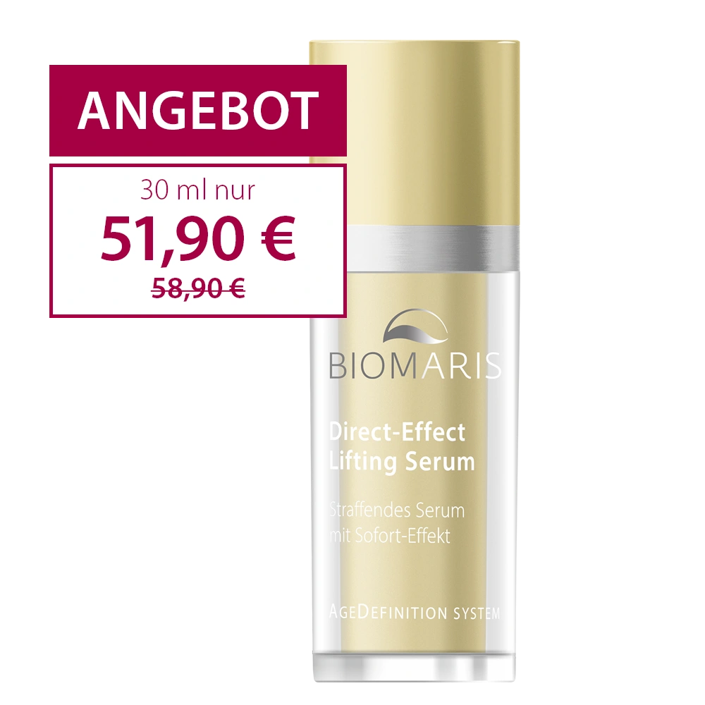 Direct-Effect Lifting Serum in goldfarbenen Pumpspender zum Angebotspreis vom 51,90 €.