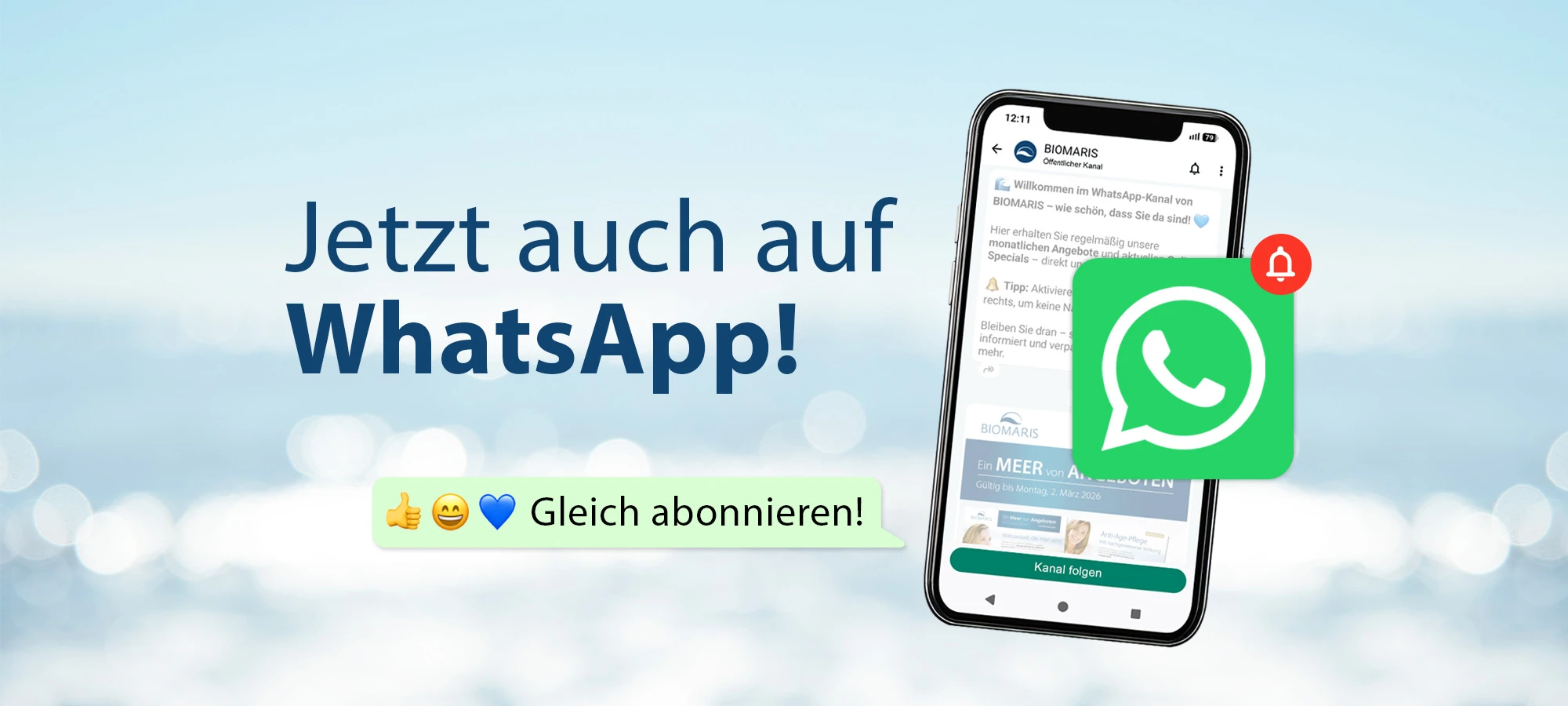 Zum Artikel des BIOMARIS WhatsApp-Kanals