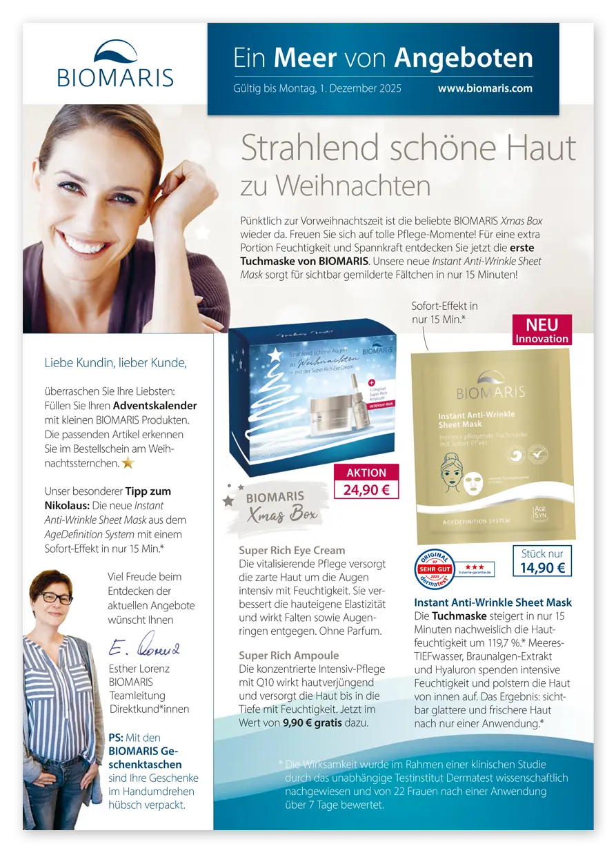 Zu den aktuellen Angeboten gültig bis zum 1. Dezember 2025