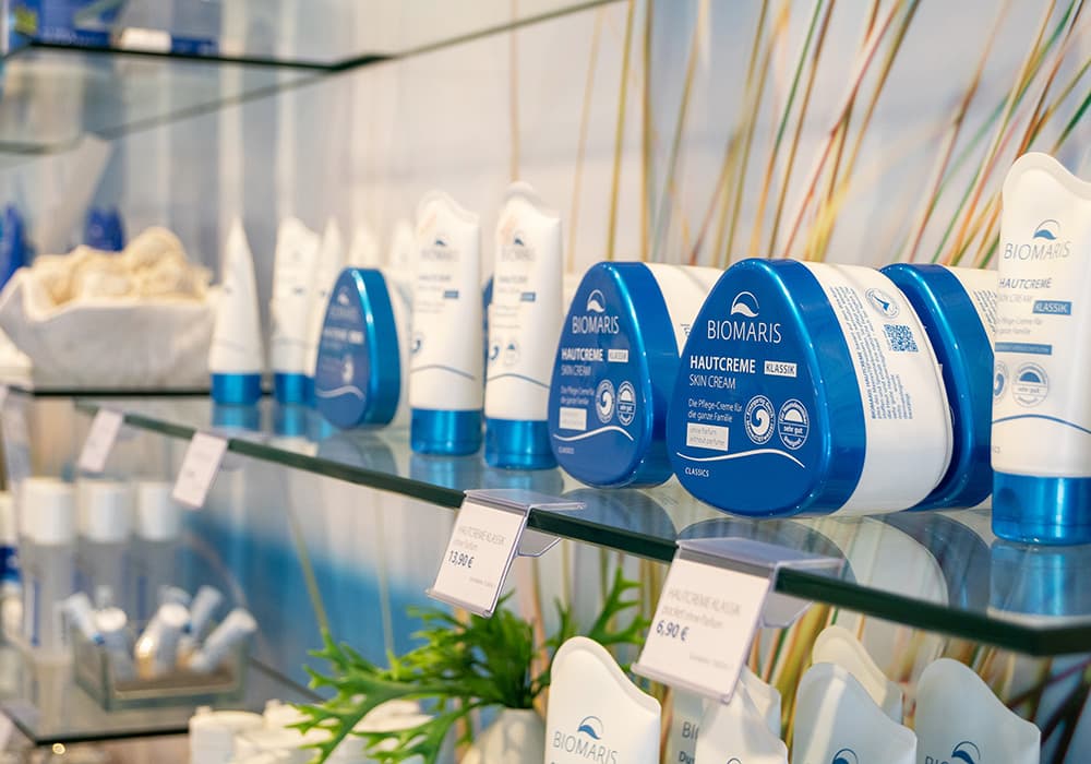 Biomaris, Hautcreme, Skincream, Körperpflege, Gehäuse Blau