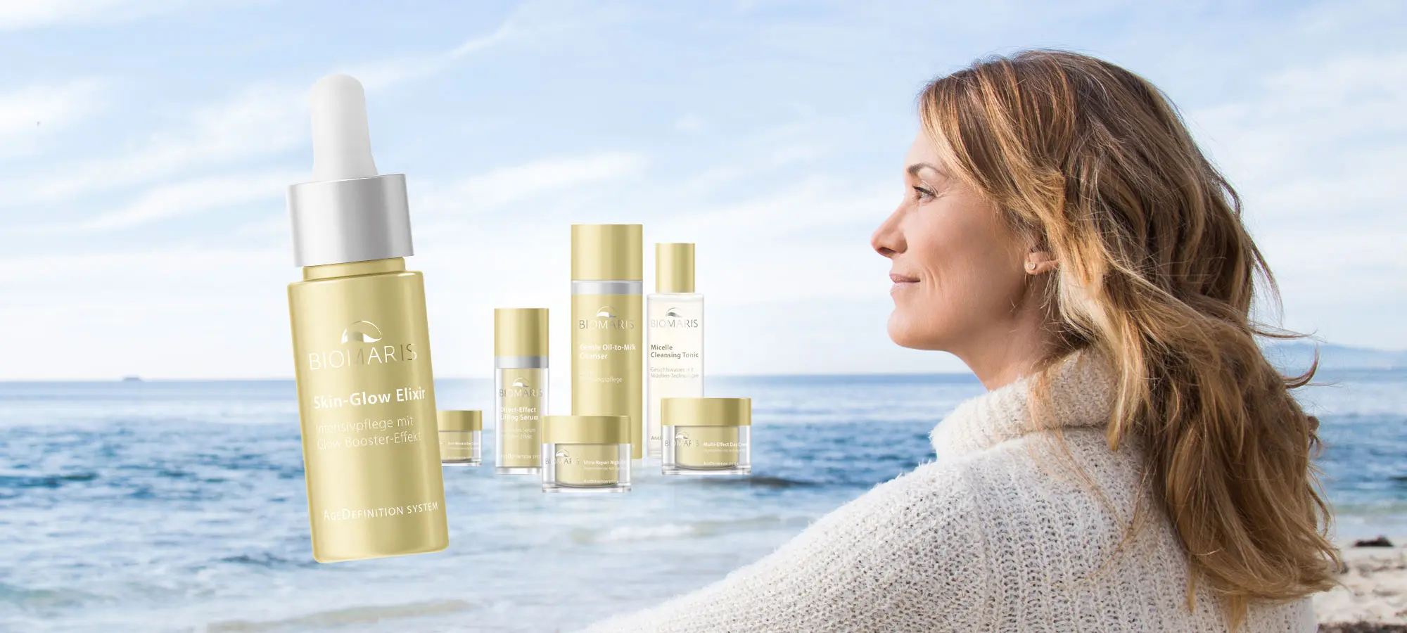 Zum Artikel über das neue Skin-Glow Elixir aus dem AgeDefinition System.