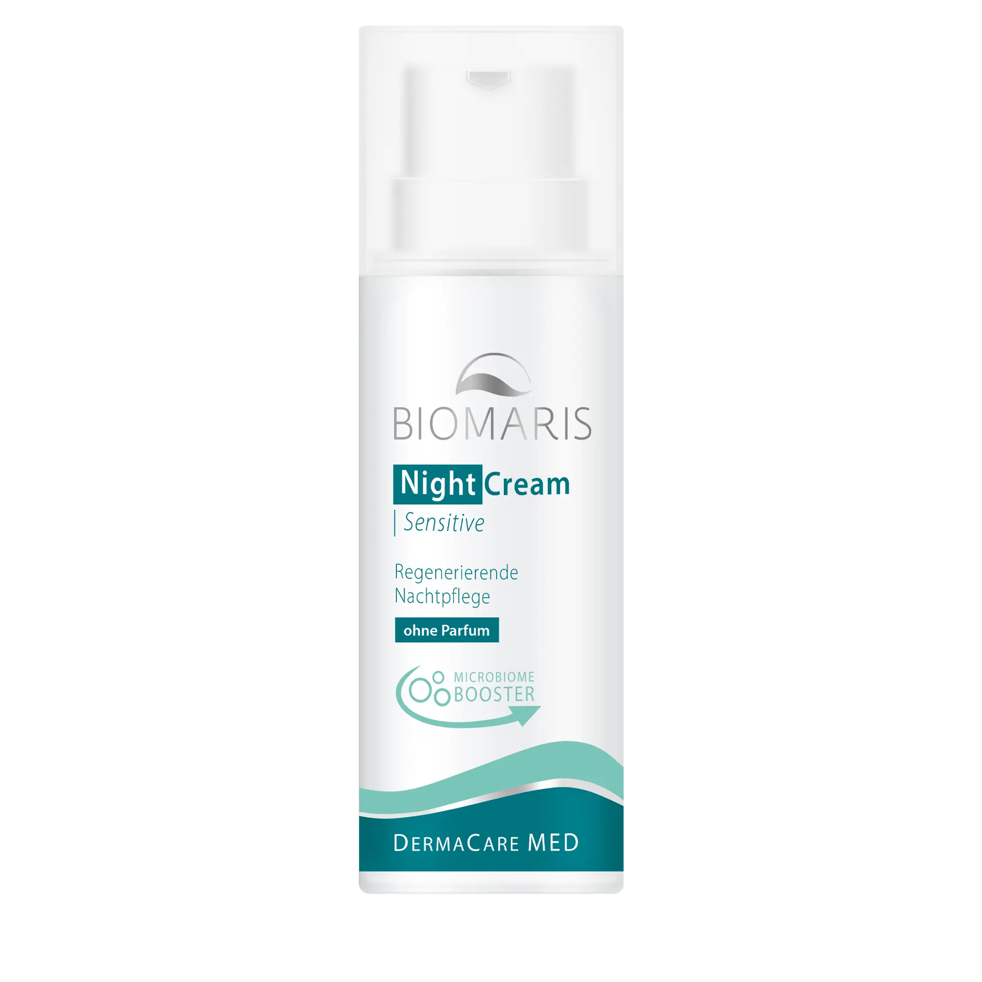 Night Cream Sensitive Flasche im Pumpspender, Day Cream, Sensitive, Dermacare, Hydration, Moisturizer, Night Cream, Sensitive, Regenerierende Nachtpflege, ohne Duft, Dermacare Med