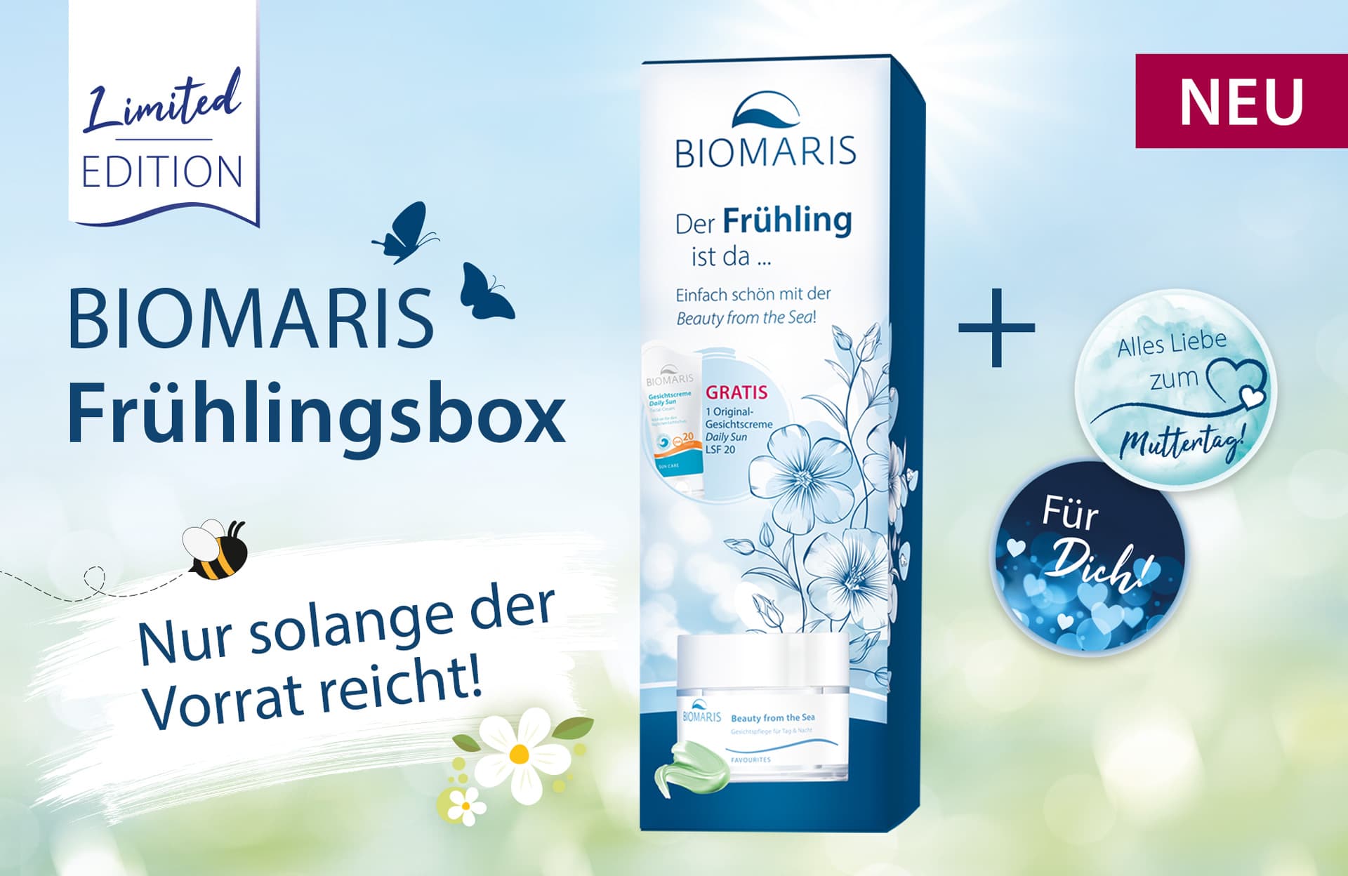 Frühlingsbox, Biomaris, Gesichtspflege, Gesichtscreme, Limitierte Auflage