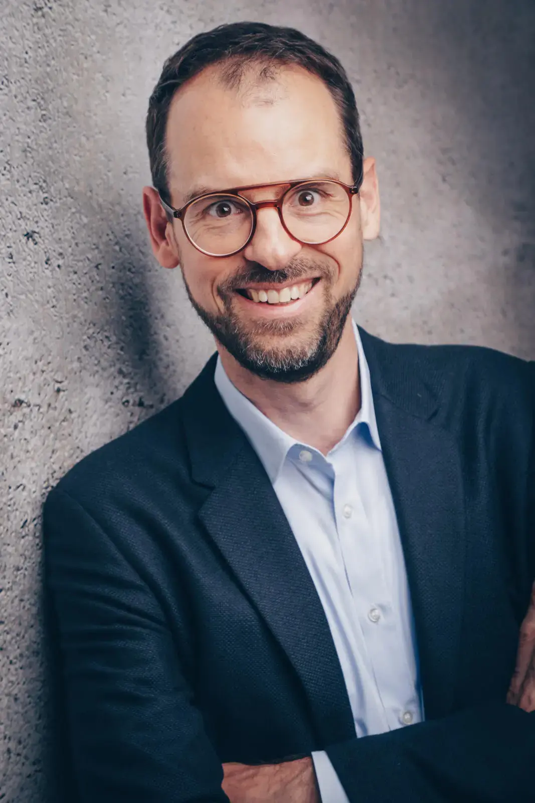 brille, mensch, business, lächeln, blazer