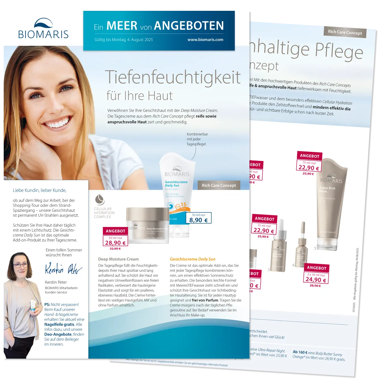 Post-Mailing mit aktuellen Angeboten