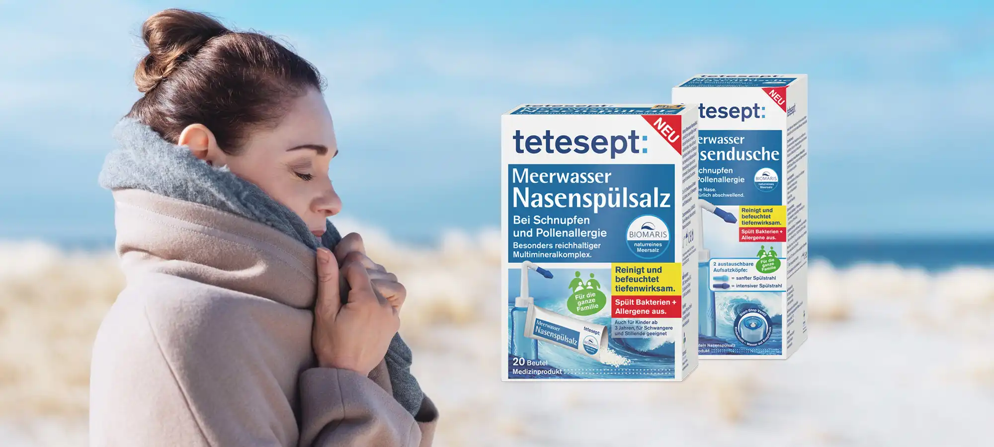 Starke Kooperation Zum Artikel über die Kooperation mit tetesept „Meerwasser Nasendusche“.